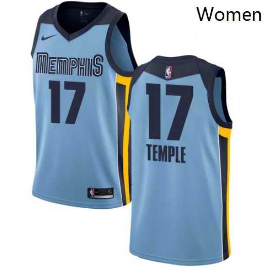 Womens Nike Memphis Grizzlies 17 Garrett Temple Swingman Light Blue NBA Jersey Statement Edition